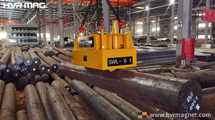 Lifting Magnet for Round Bar Handling