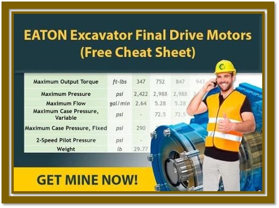 EATON Excavator Final Drive Motors Cheat Sheet CTA