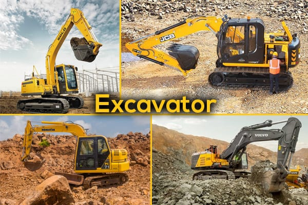 types of excavators
used excavating equipment
